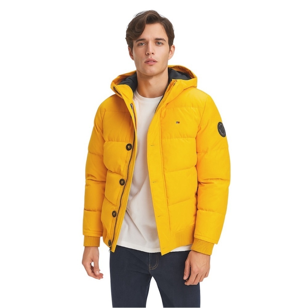 Tommy Hilfiger Yellow Pufferโ Jacket